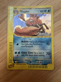 Pokemon Kingler 015/165 Expedition Base Set Holo HP - Image 1