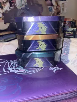*New And Sealed* Pokemon TCG Darkrai, Tyranitar, Slaking Triple Whammy Tins 2024 - Image 1