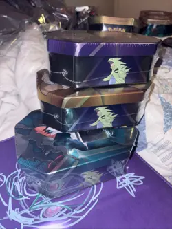 *New And Sealed* Pokemon TCG Darkrai, Tyranitar, Slaking Triple Whammy Tins 2024 - Image 2