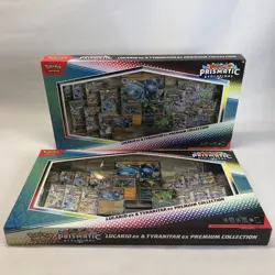 Pokemon Lucario Ex Tyranitar Ex Premium Collection Prismatic Evolution Lot of 2 - Image 1