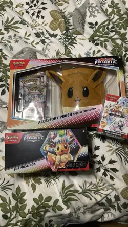 🌟 Pokemon TCG: Prismatic Evolutions: Booster, Surprise & Pouch Bundle. New✅ - Image 1