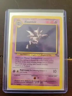 Haunter 21/62 Fossil Regular LP-MP Pokemon - Image 1