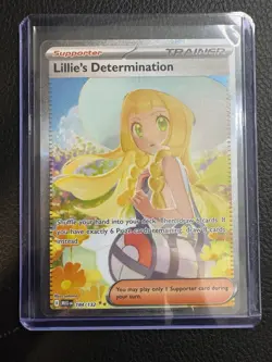 Lillie's Determination SIR 184/132 SIR Special Illustration Rare Pokemon IN HAND - Image 1