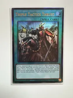 Yugioh! Triple Tactics Thrust (PUR) RA03-EN072 1st Edition NM Prismatic Ultimate - Image 1