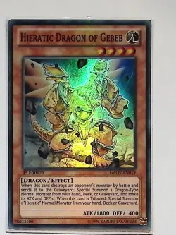 Hieratic Dragon of Gebeb - GAOV-EN019 - Super Rare - 1st Edition - Yugioh - Image 1