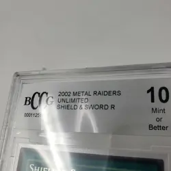 Yugioh 2002 Metal Raiders Shield & Sword MRD-131 Unlimited BCCG Grade 10 Beckett - Image 5
