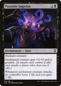 (2x FOIL) PARASITIC IMPETUS - CL: Baldur's Gate - MTG Magic the Gathering Card - Image 1