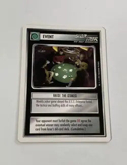 Star Trek CCG Event Raise The Stakes Uncommon Card - Image 1
