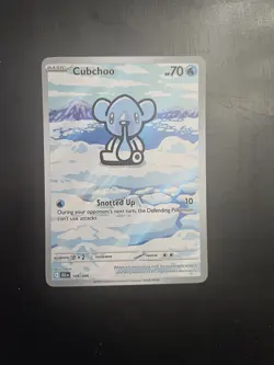 Pokemon TCG SV Black Bolt Cubchoo Illustrator Rare Card 109/86 NM Condition - Image 1