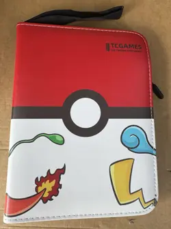 TCGAMES Pokemon 440 Pocket Card Binder 4-Pocket Zip Album 3-Ring 55 Pages - Image 1