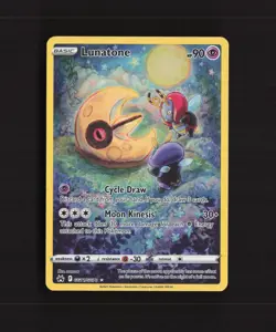 Lunatone GG11/GG70 Crown Zenith Full Art Ultra Rare Holo Pokemon Card LP+ - Image 1