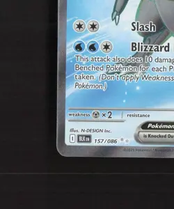 Kyurem ex 157/086 Black Bolt Full Art Ultra Rare Holo Pokemon Card NM - Image 5