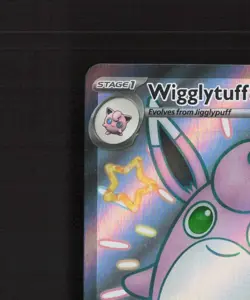 Wigglytuff ex 222/091 Paldean Fates Full Art Ultra Rare Holo Pokemon Card NM - Image 3