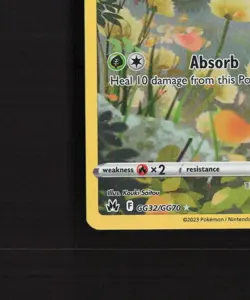 Paras GG32/GG70 Crown Zenith Full Art Ultra Rare Holo Pokemon Card LP - Image 5