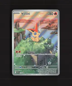 Victini SVP 208 Scarlet & Violet Full Art Black Star Promo Holo Pokemon Card NM - Image 1