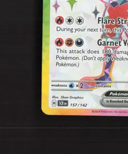 Cinderace ex 157/142 Stellar Crown Full Art Ultra Rare Holo Pokemon Card NM - Image 5