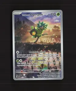 Teal Mask Ogerpon SVP 123 Scarlet & Violet Black Star Promo Holo Pokemon Card NM - Image 1
