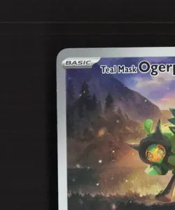 Teal Mask Ogerpon SVP 123 Scarlet & Violet Black Star Promo Holo Pokemon Card NM - Image 3