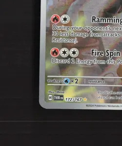 Torkoal 172/167 Twilight Masquerade Full Art Ultra Rare Holo Pokemon Card NM - Image 5