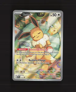 Eevee SVP 173 Scarlet & Violet Full Art Black Star Promo Holo Pokemon Card NM - Image 1
