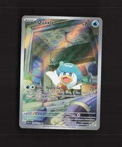 Quaxly 206/193 Paldea Evolved Full Art Ultra Rare Holo Pokemon Card LP - Image 1