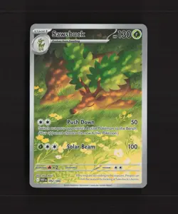 Sawsbuck 092/086 White Flare Full Art Ultra Rare Holo Pokemon Card LP+ - Image 1