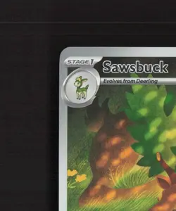 Sawsbuck 092/086 White Flare Full Art Ultra Rare Holo Pokemon Card LP+ - Image 3