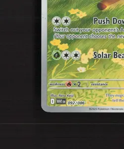 Sawsbuck 092/086 White Flare Full Art Ultra Rare Holo Pokemon Card LP+ - Image 5