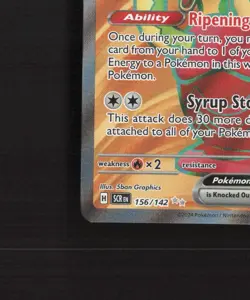 Hydrapple ex 156/142 Stellar Crown Full Art Ultra Rare Holo Pokemon Card LP+ - Image 5