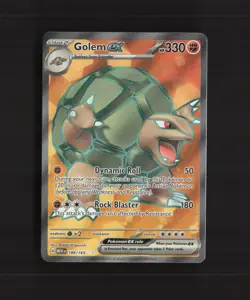 Golem ex 189/165 Scarlet & Violet 151 Full Art Ultra Rare Holo Pokemon Card NM - Image 1