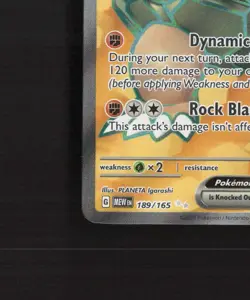 Golem ex 189/165 Scarlet & Violet 151 Full Art Ultra Rare Holo Pokemon Card NM - Image 5