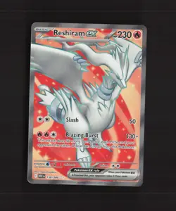 Reshiram ex 158/086 White Flare Full Art Ultra Rare Holo Pokemon Card NM - Image 1