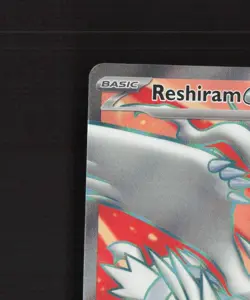 Reshiram ex 158/086 White Flare Full Art Ultra Rare Holo Pokemon Card NM - Image 3