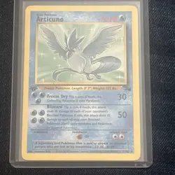 1999 Pokemon TCG Fossil Articuno Rare 1st First Edition Card 17/62 Vintage - Image 1