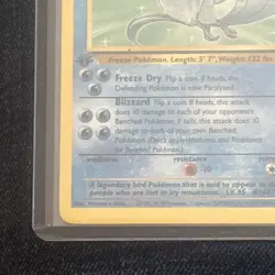 1999 Pokemon TCG Fossil Articuno Rare 1st First Edition Card 17/62 Vintage - Image 2