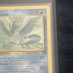 1999 Pokemon TCG Fossil Articuno Rare 1st First Edition Card 17/62 Vintage - Image 4