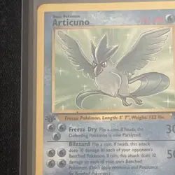 1999 Pokemon TCG Fossil Articuno Rare 1st First Edition Card 17/62 Vintage - Image 5