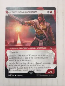 Alexios Deimos Of Kosmos Showcase Regular U 0134 ACR Assassin's Creed MTG Card - Image 1