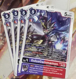 Digimon Card Game GulusGammamon EX10-042 U Near Mint Playset Of 4 - Image 1
