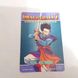 Dragon Ball Z Son Goku Trunks Goten Amada Card Gold Used Collectible - Image 1