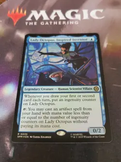 Mtg. Lady Octopus, Inspired Inventor. Foil. Marvel's Spider-Man. Pack Fresh - Image 1