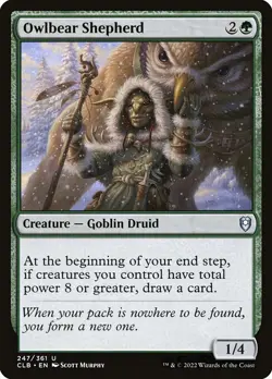 (1x FOIL) OWLBEAR SHEPHERD - CL: Baldur's Gate - MTG Magic the Gathering Card - Image 1