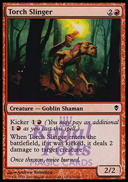 Torch Slinger 4x FOIL ZEN MTG Zendikar Common MINT red - Image 1