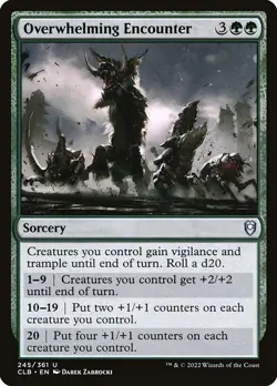 (1x FOIL) OVERWHELMING ENCOUNTER - Baldur's Gate - MTG Magic the Gathering Card - Image 1