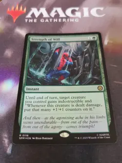 Mtg. Strength of Will. Foil. Marvel's Spider-Man. Pack Fresh - Image 1