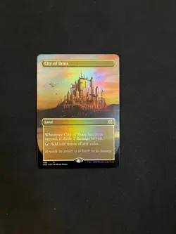 City of Brass (Borderless*FOIL*) #403 [Double Masters 22] NM Magic MTG Cards - Image 1
