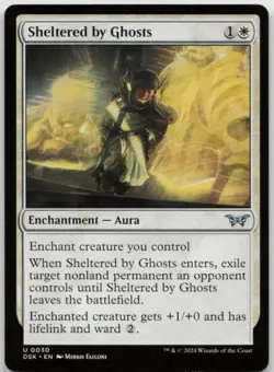 MTG Sheltered by Ghosts U Duskmourn: House of Horror 30 LP - Image 1