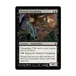 WOTC MtG Lorwyn Skeletal Changeling (C) (Foil) NM - Image 1