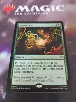 Mtg. Venom Blast. Foil. Marvel's Spider-Man: Eternal-Legal. Pack Fresh - Image 1