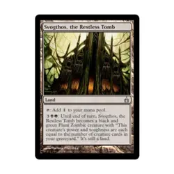 WOTC MtG Ravnica Svogthos Restless Tomb (U) (Foil) EX - Image 1